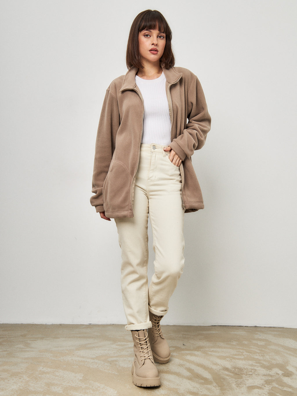 OXGN ESSENTIAL FLEECE JACKET
