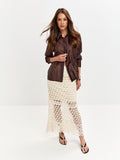 Crochet Lace Maxi Skirt
