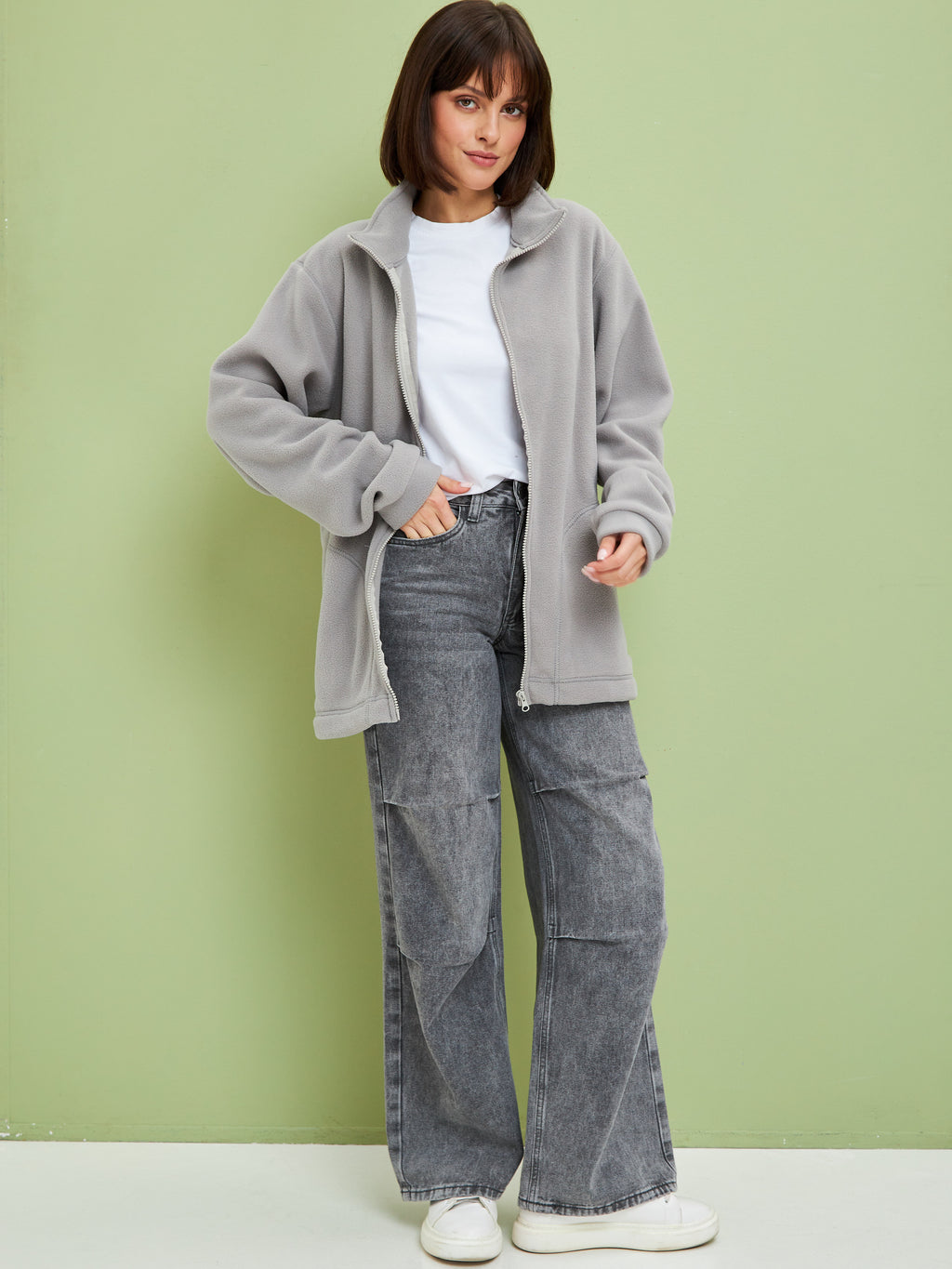OXGN ESSENTIAL FLEECE JACKET