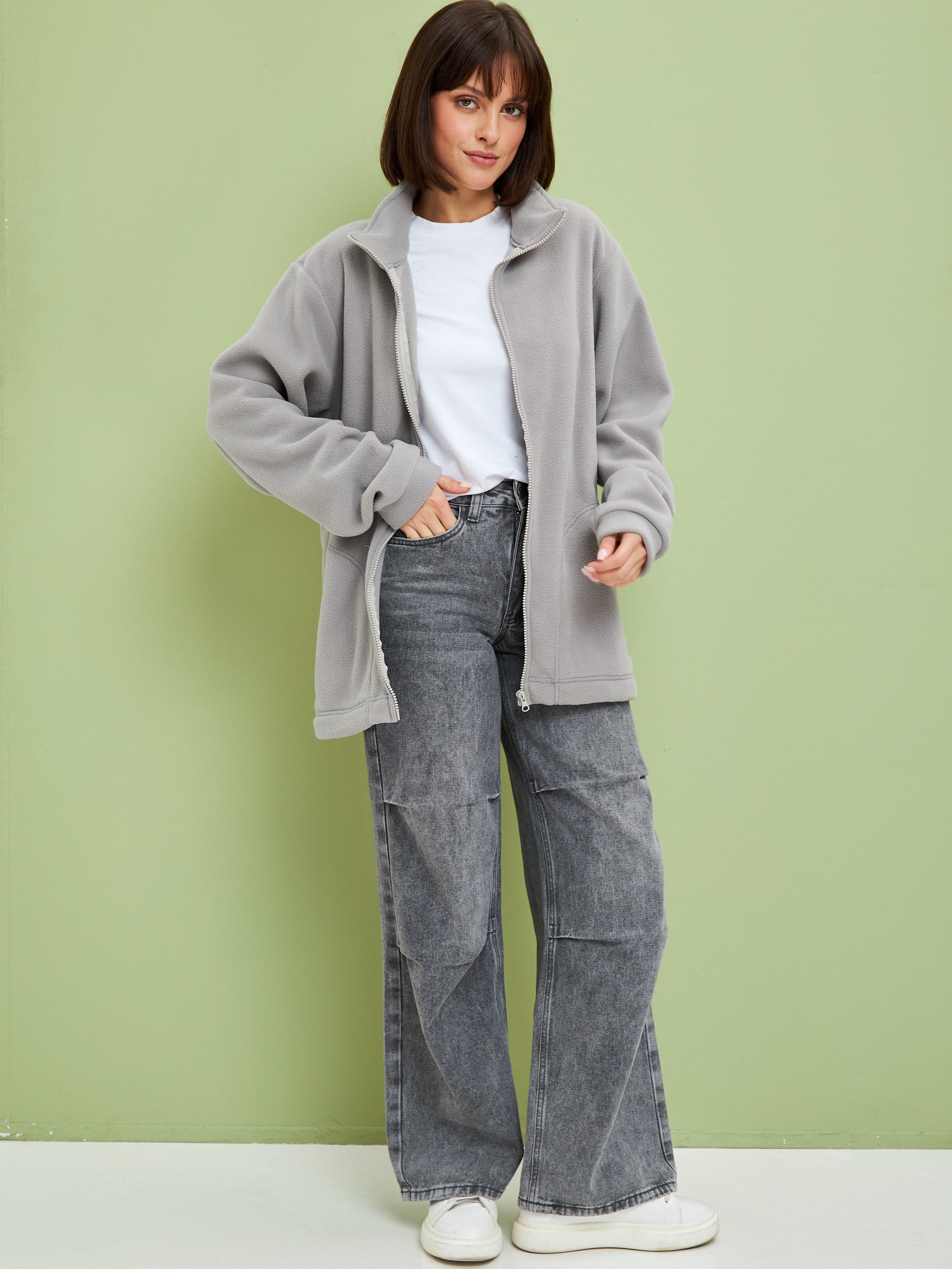 OXGN ESSENTIAL FLEECE JACKET