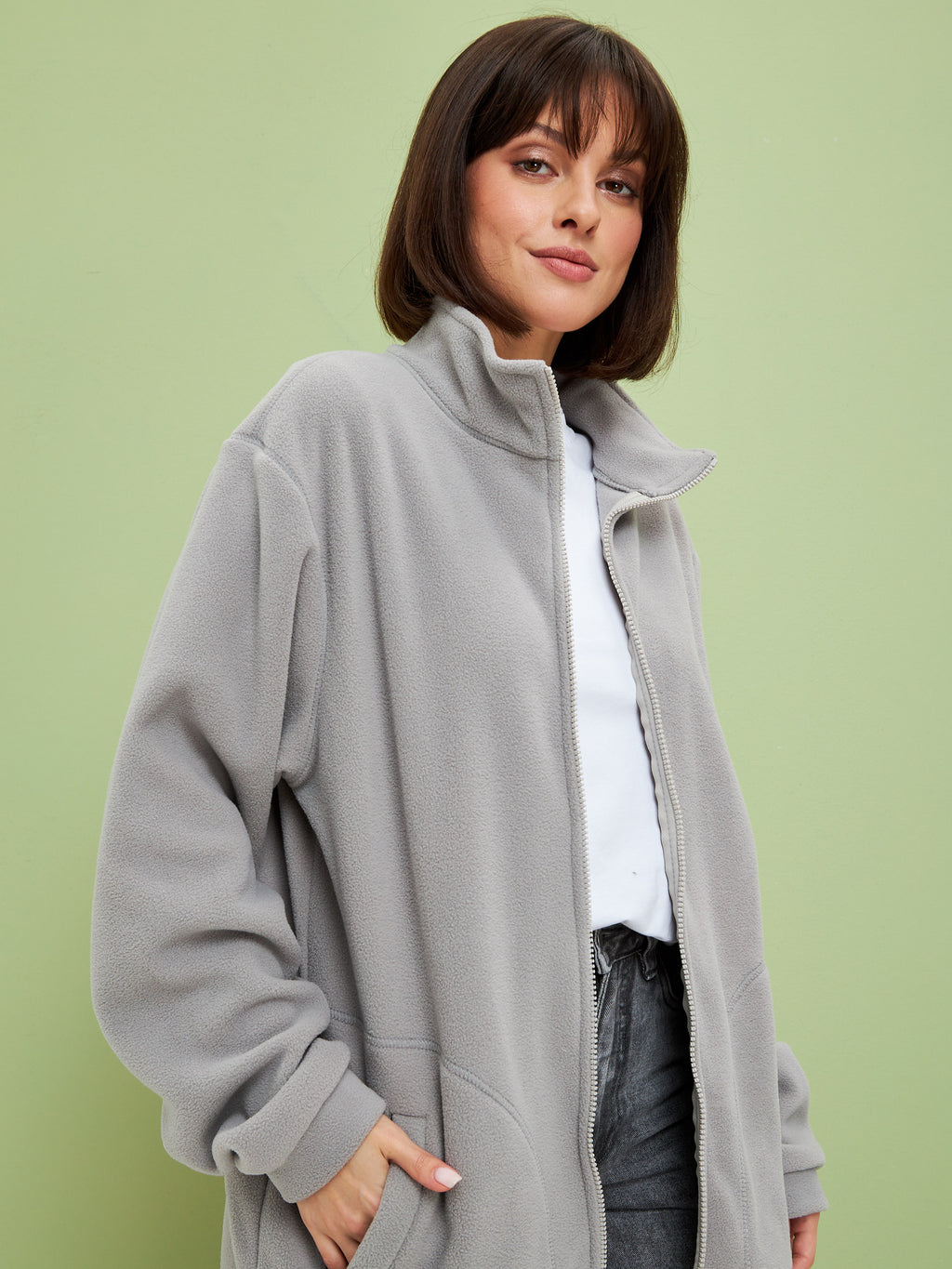 OXGN ESSENTIAL FLEECE JACKET