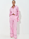 OXGN Pink Striped Pajama Set — Premium Homewear
