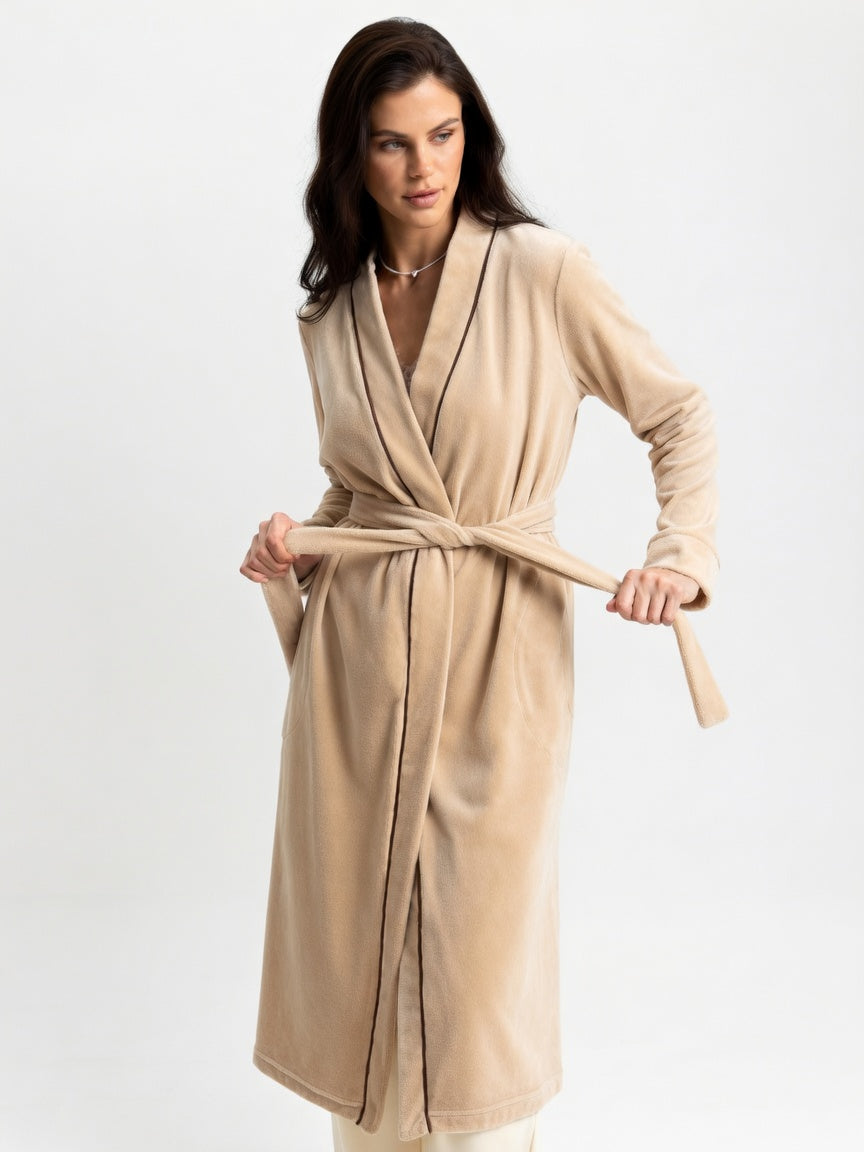 OXGN Soft Knit Maxi Robe
