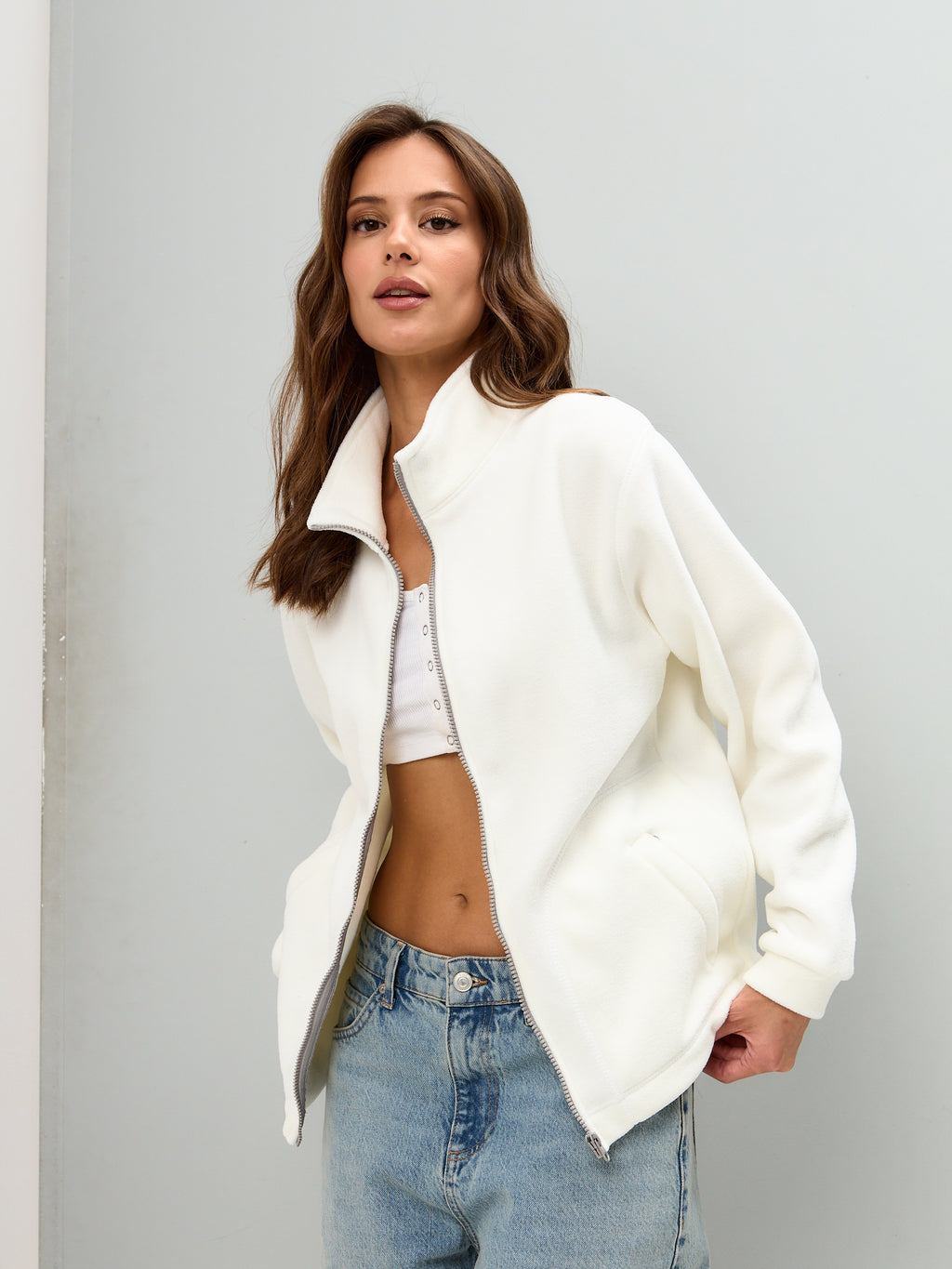 OXGN ESSENTIAL FLEECE JACKET