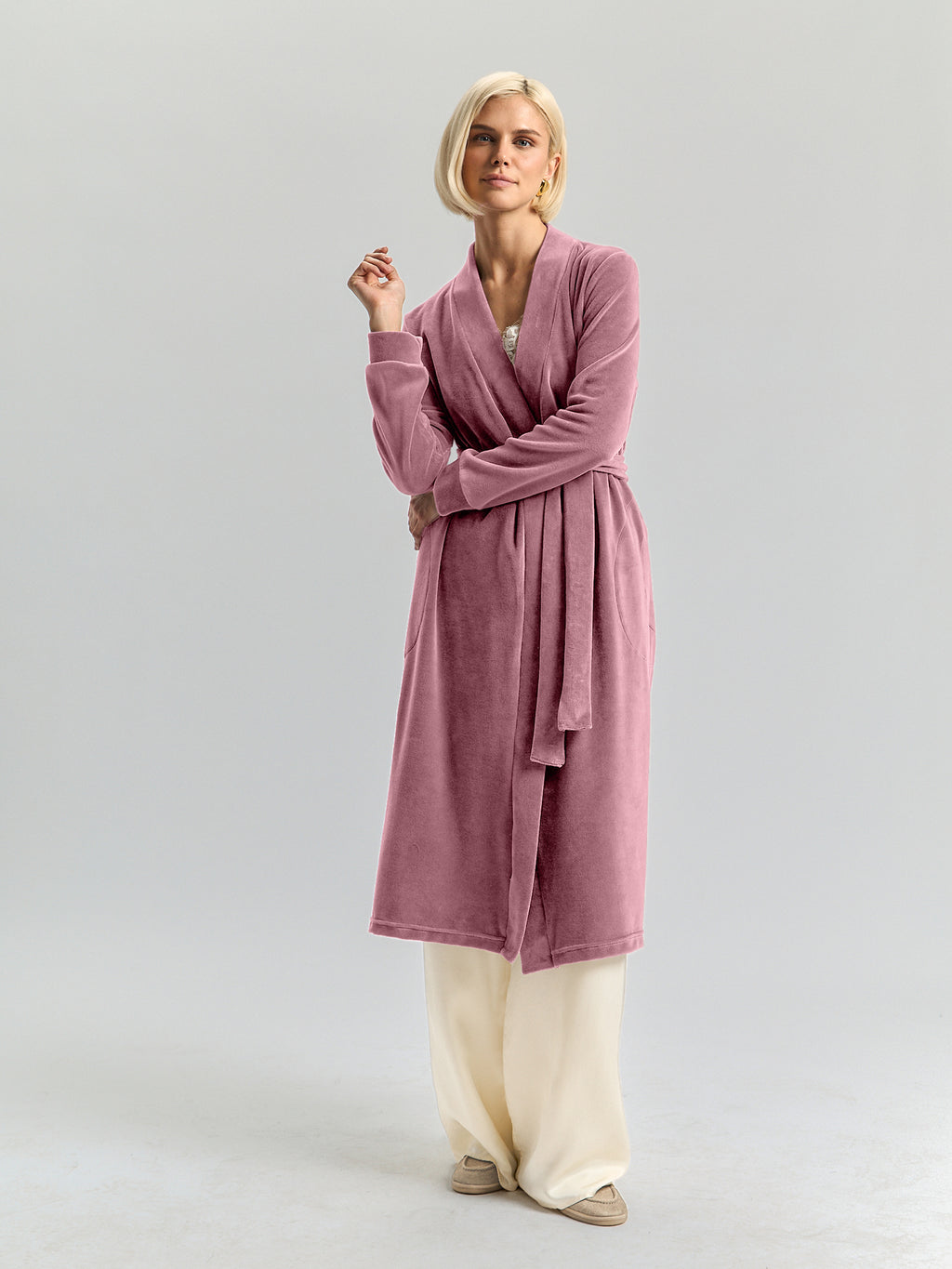 OXGN Soft Knit Maxi Robe