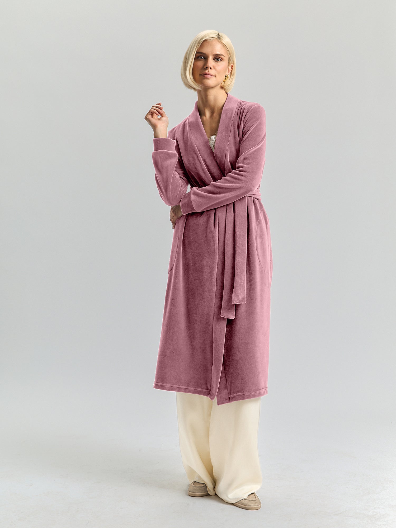 OXGN Soft Knit Maxi Robe