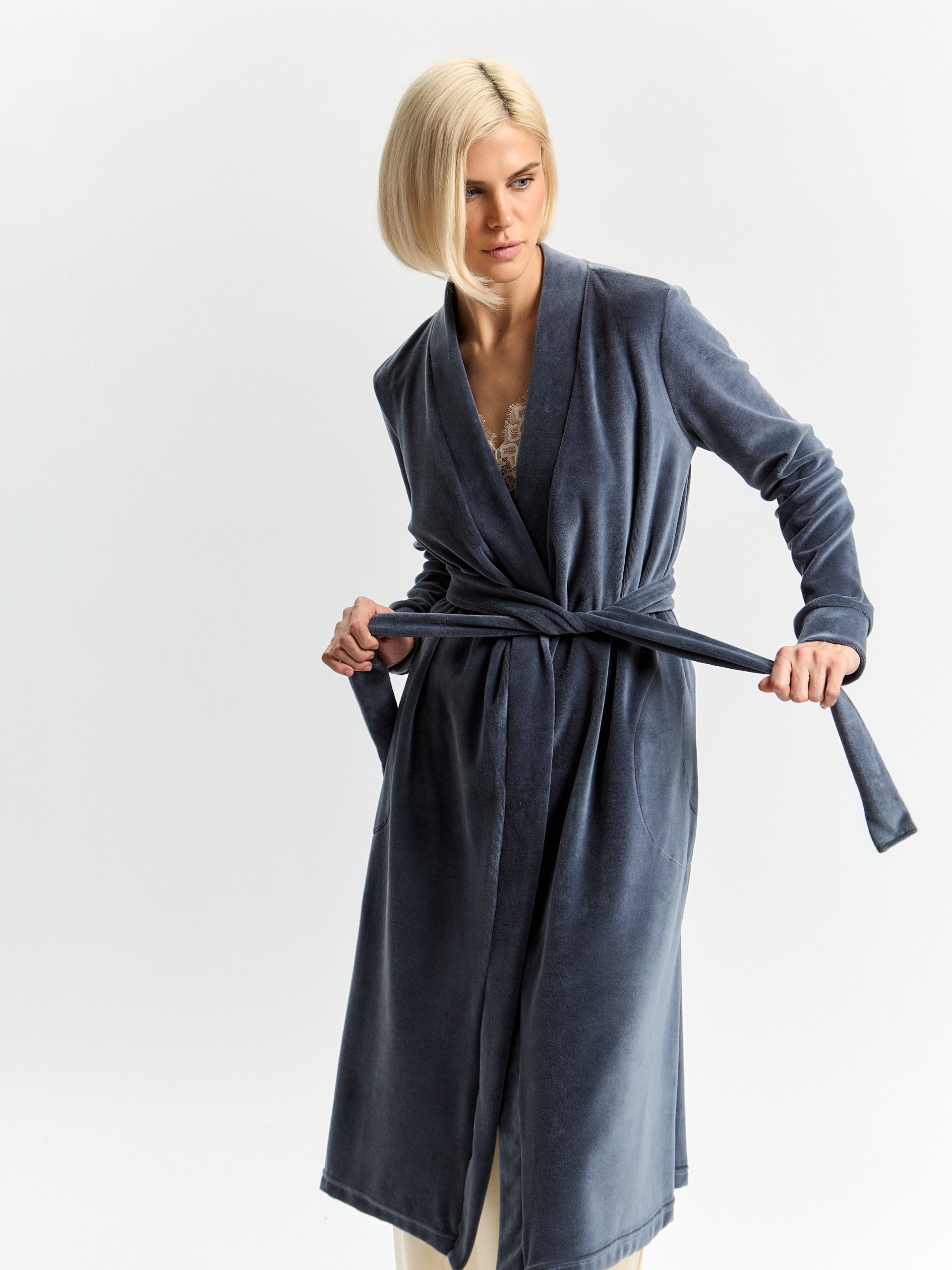 OXGN Soft Knit Maxi Robe