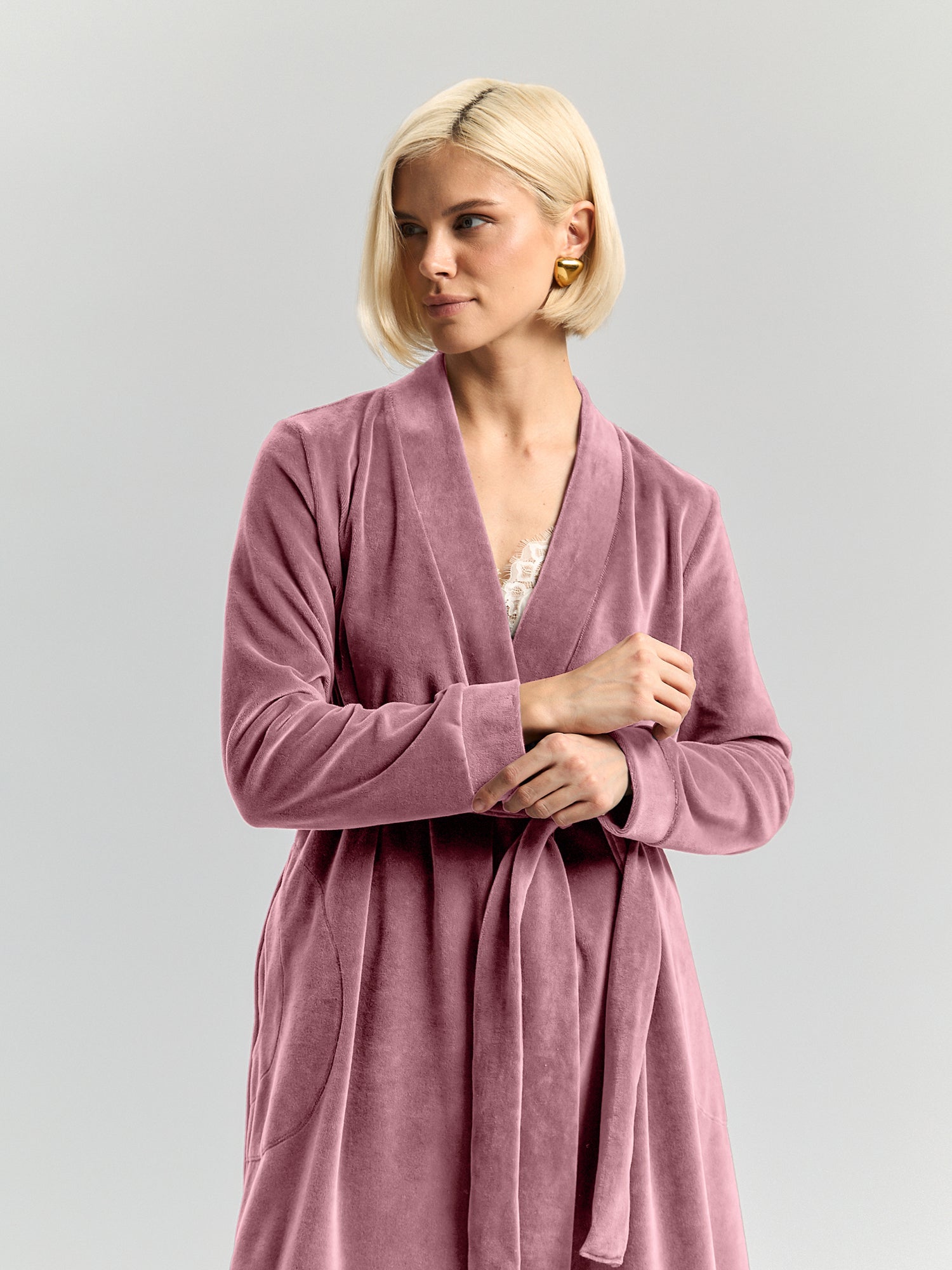 OXGN Soft Knit Maxi Robe