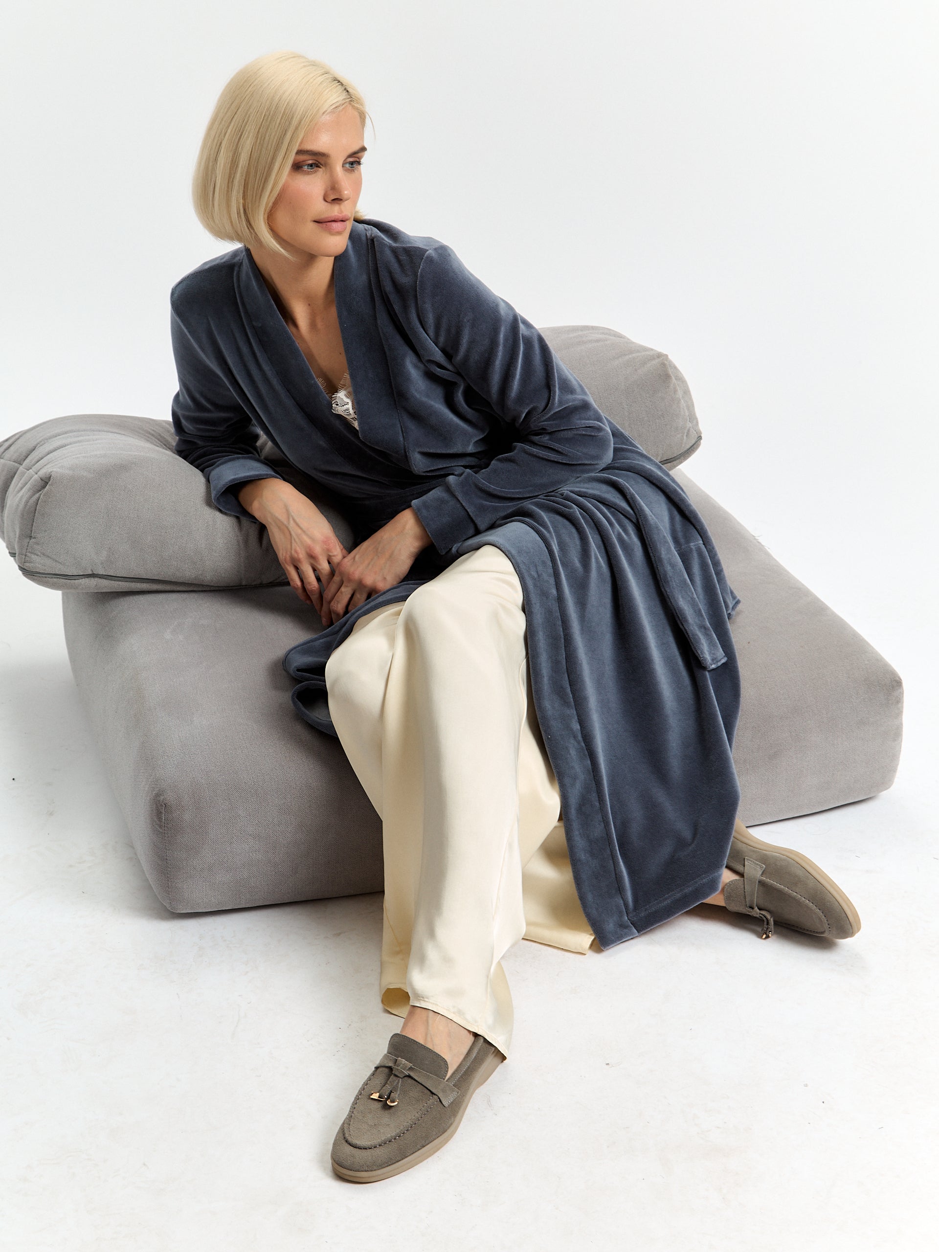 OXGN Soft Knit Maxi Robe